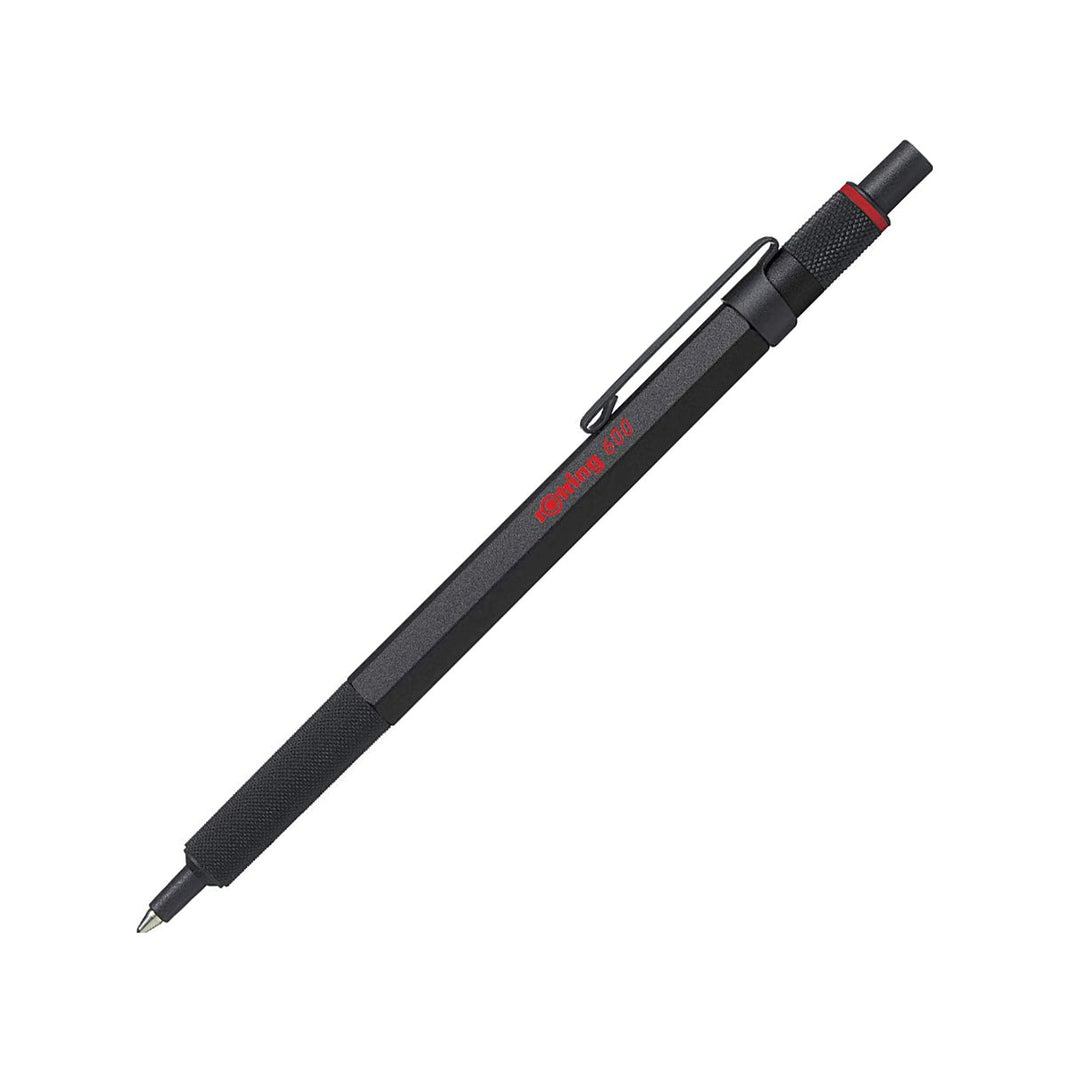 Rotring 600 Ballpoint Pen - Black Ink - Black Body - 1.0 mm - - Ballpoint Pens - Bunbougu