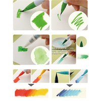 Kuretake Zig Clean Color Real Watercolour Brush Pen - Brown Colour Range - - Brush Pens - Bunbougu