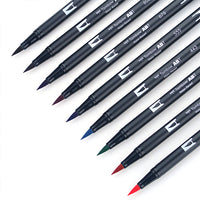 Tombow ABT Dual Brush Pen - 10 Colour Set - Galaxy (Slightly Damaged Packaging) - - Brush Pens - Bunbougu